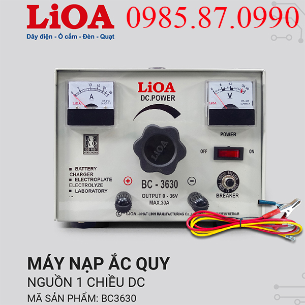 Máy nạp ắc quy LiOA BC-3630
