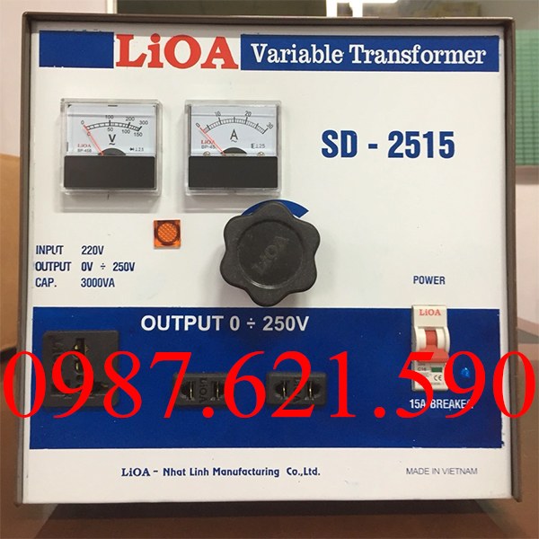 Biến áp vô cấp LiOA SD-2515
